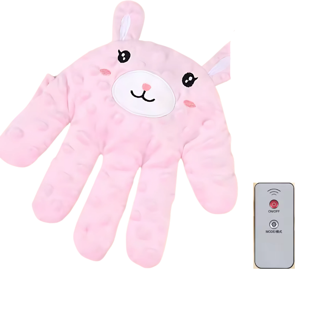 Manita de peluche con palmaditas